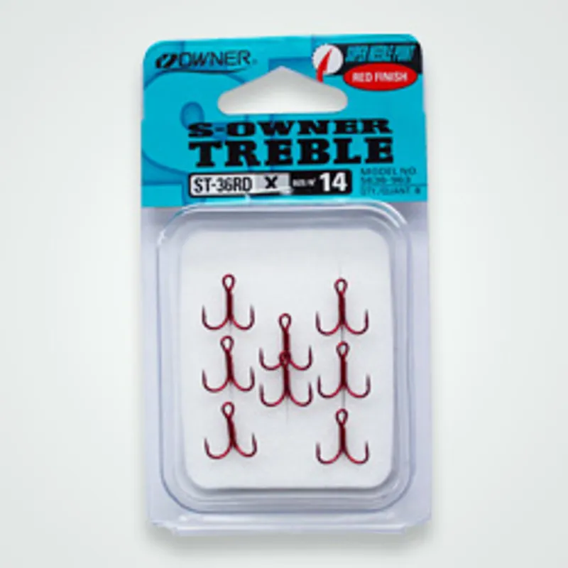 Owner Treble Red ST-36RD Hook