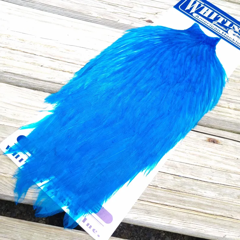 Whiting American Rooster Cape in Kingfisher Blue