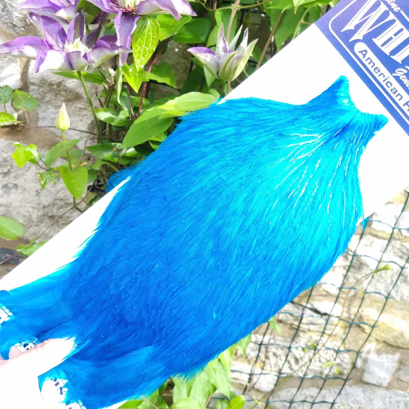 Whiting American Rooster Cape in Kingfisher Blue-1