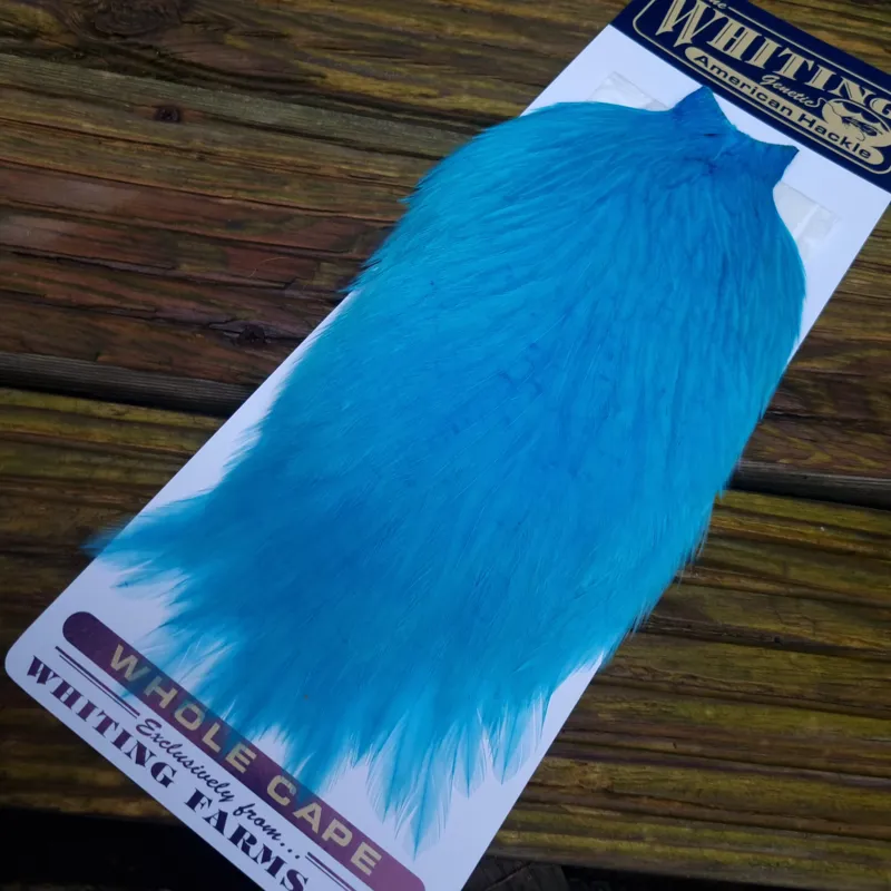 Whiting American Rooster Cape in  Silver Dr.Blue-2