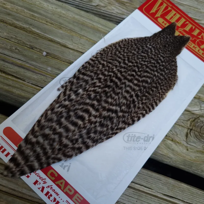 Whiting Hen Cape in Dun Grizzly B