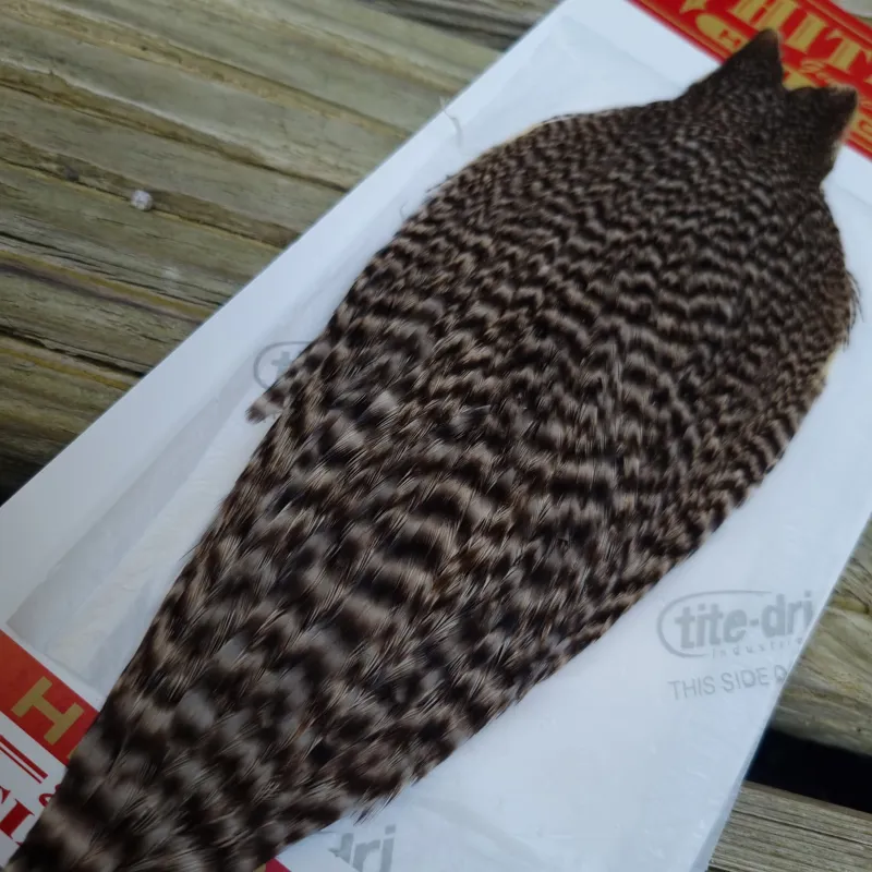 Whiting Hen Cape in Dun Grizzly B-1