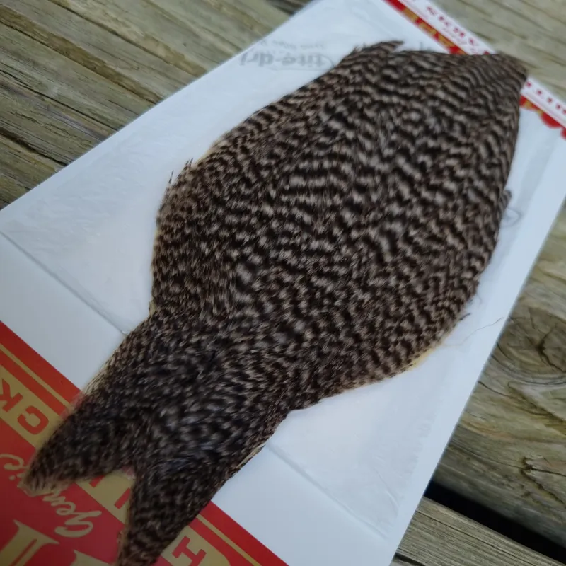 Whiting Hen Cape in Dun Grizzly B-2