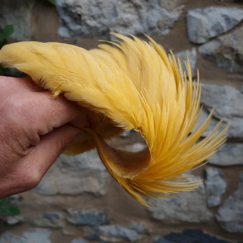 Whiting Exclusive WET Fly Hen Cape in Golden Straw-6