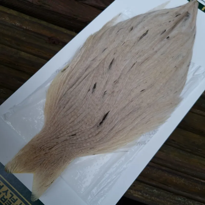 Whiting Hebert Miner Hen Cape in Pale Watery Dun-3