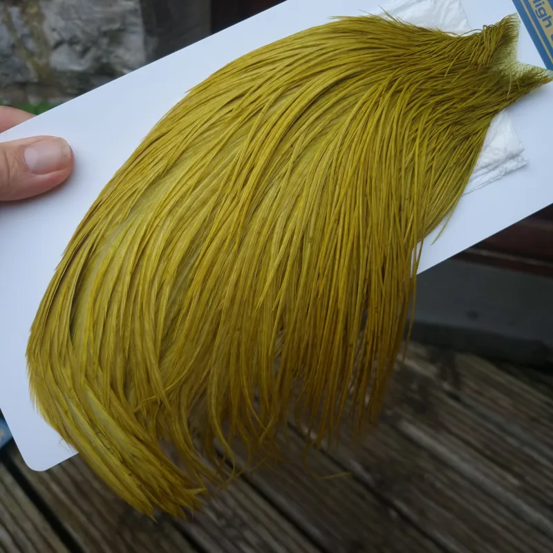 Whiting High and Dry Rooster Cape in Golden Olive