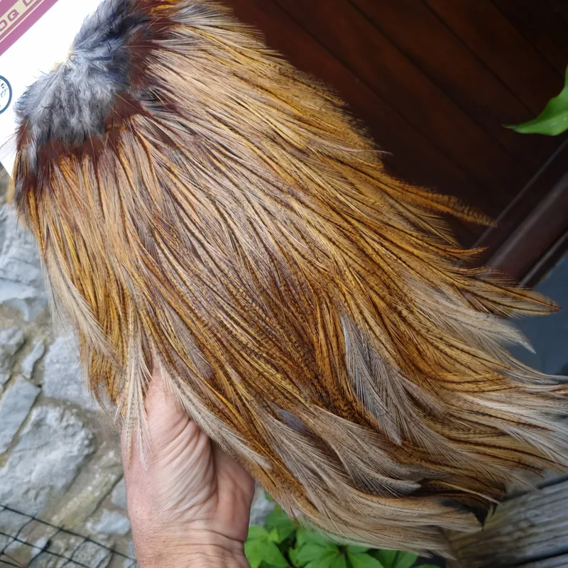 Whiting Coq de Leon Silver Grade Rooster Saddle in Ginger Pardo B