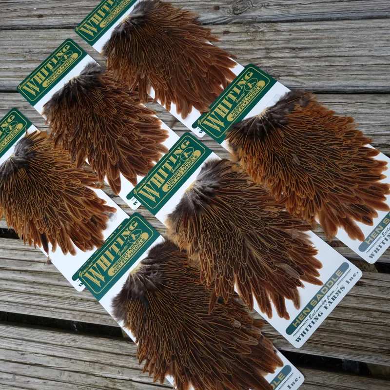 Whiting Hebert Miner Hen Saddle in Wild Type Brown-2