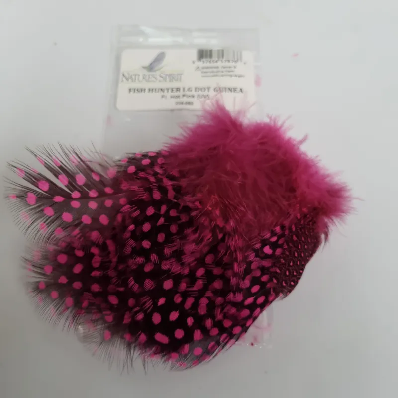 Natures Spirit Fish Hunter Large Dot Guinea Fowl Hackles-4