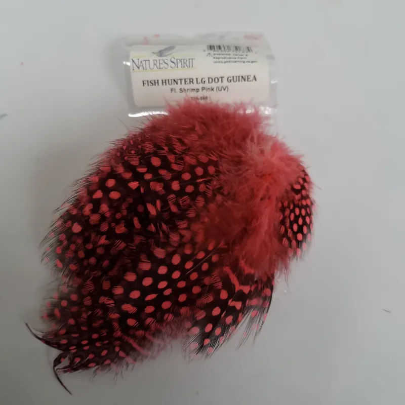 Natures Spirit Fish Hunter Large Dot Guinea Fowl Hackles-7
