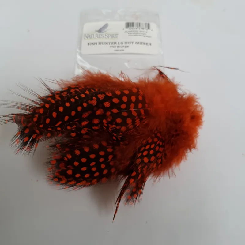 Natures Spirit Fish Hunter Large Dot Guinea Fowl Hackles-8
