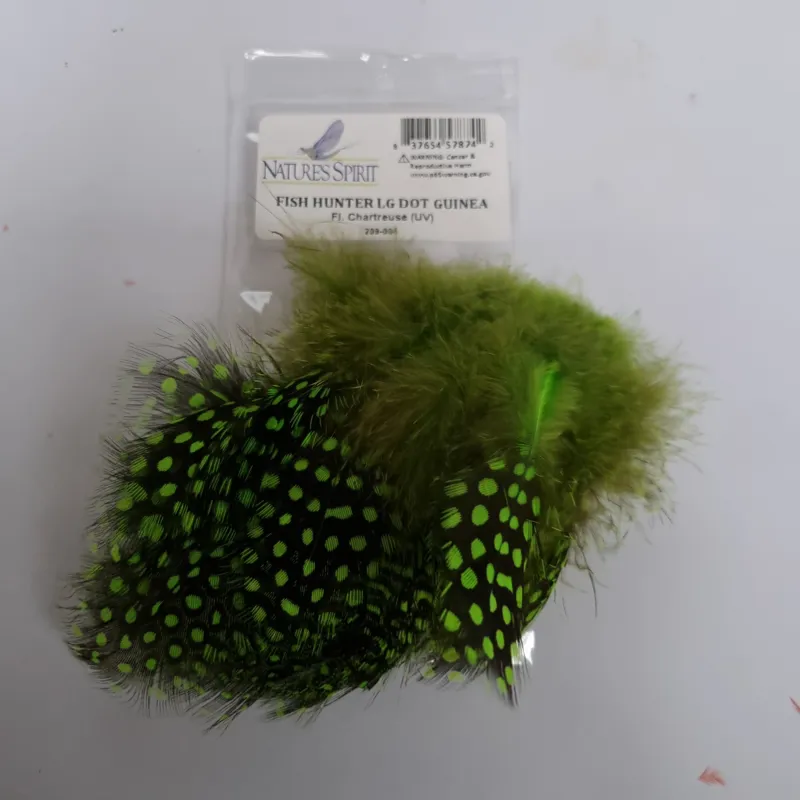 Natures Spirit Fish Hunter Large Dot Guinea Fowl Hackles-9
