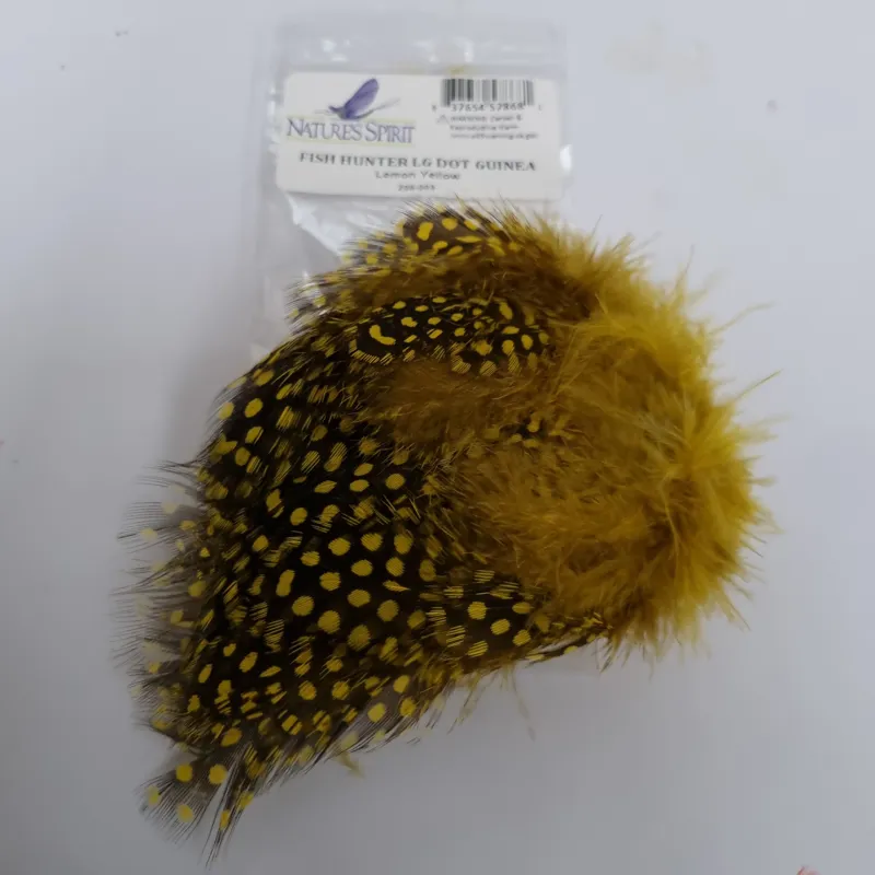 Natures Spirit Fish Hunter Large Dot Guinea Fowl Hackles-10