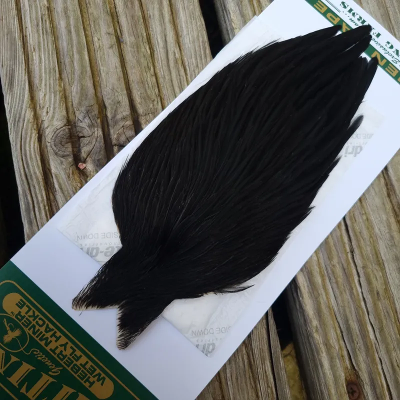 Whiting Hebert Miner Hen Cape in Natural Black A-3