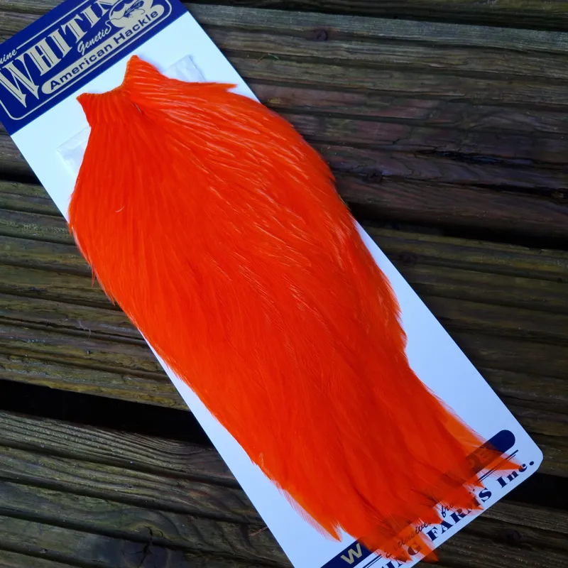Whiting American Rooster Cape in Orange