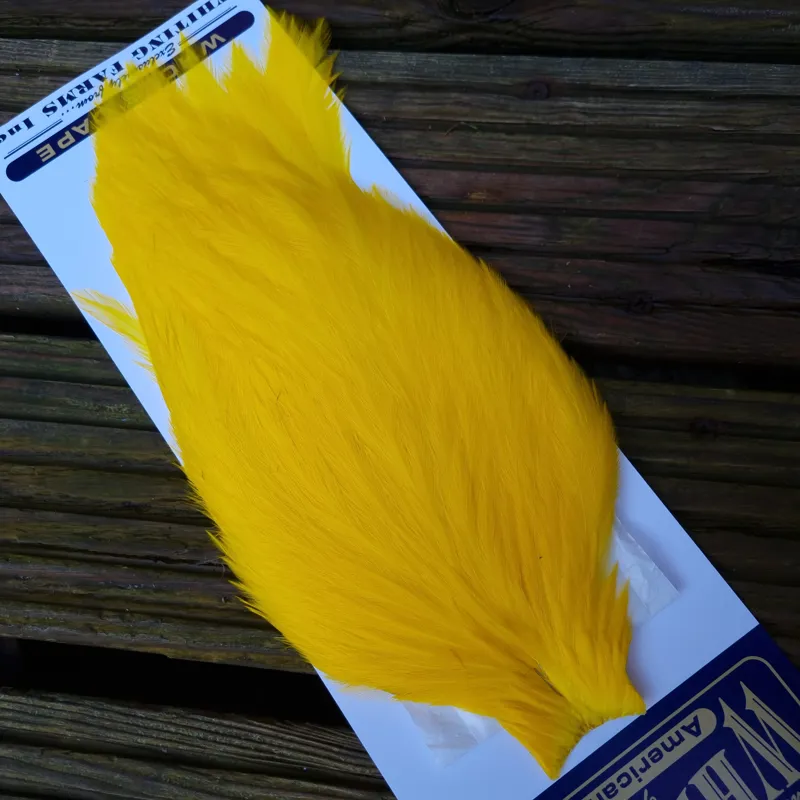 Whiting American Rooster Cape in  Yellow-3
