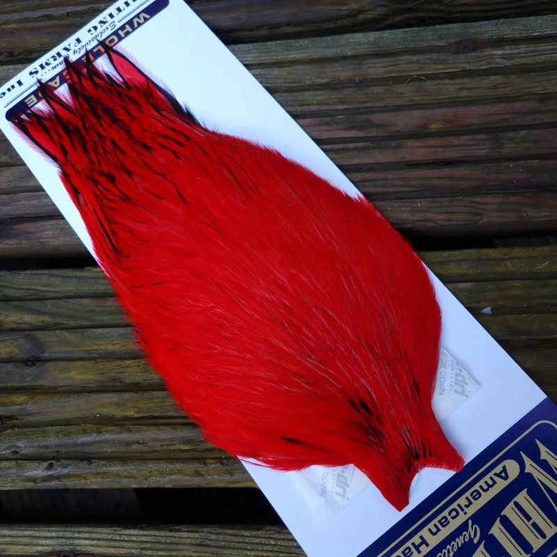 Whiting American Rooster Cape in Red-5
