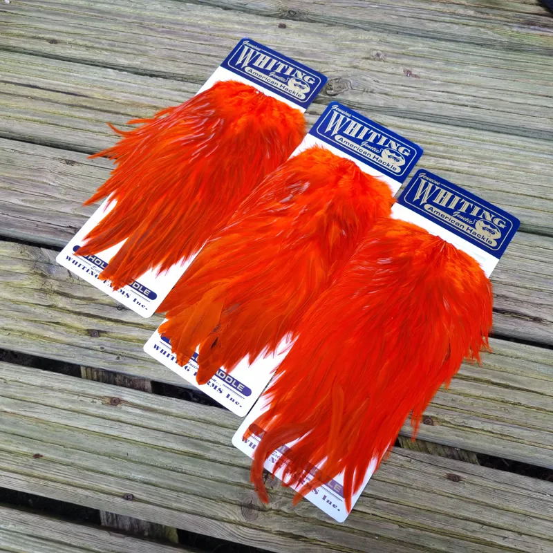 Whiting American Rooster Saddle in Orange-2