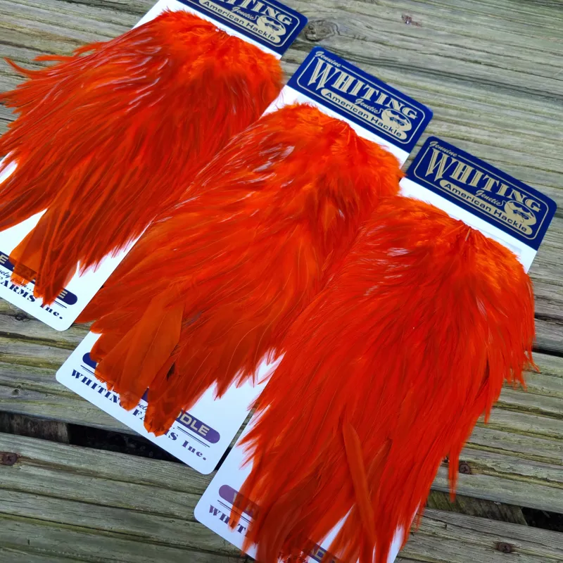 Whiting American Rooster Saddle in Orange