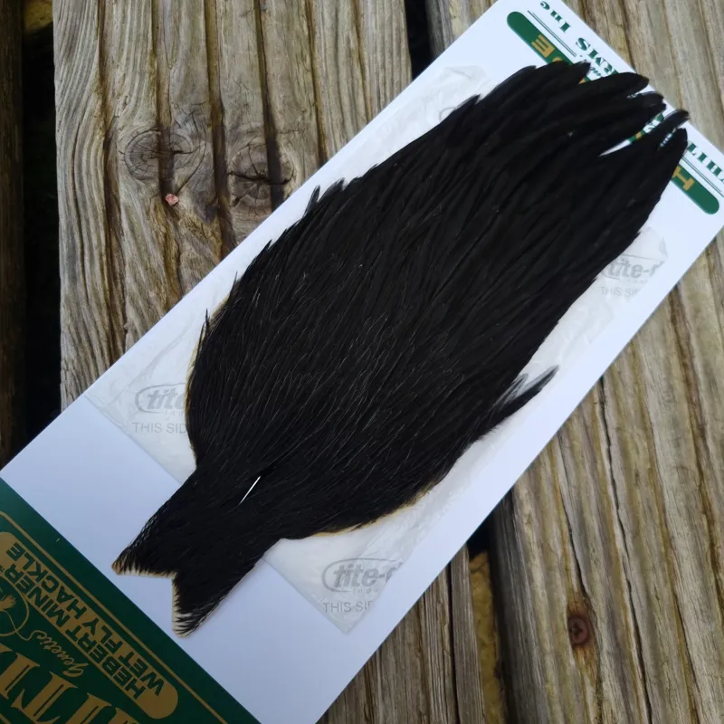 Whiting Hebert Miner Hen Cape in Natural Black B-3