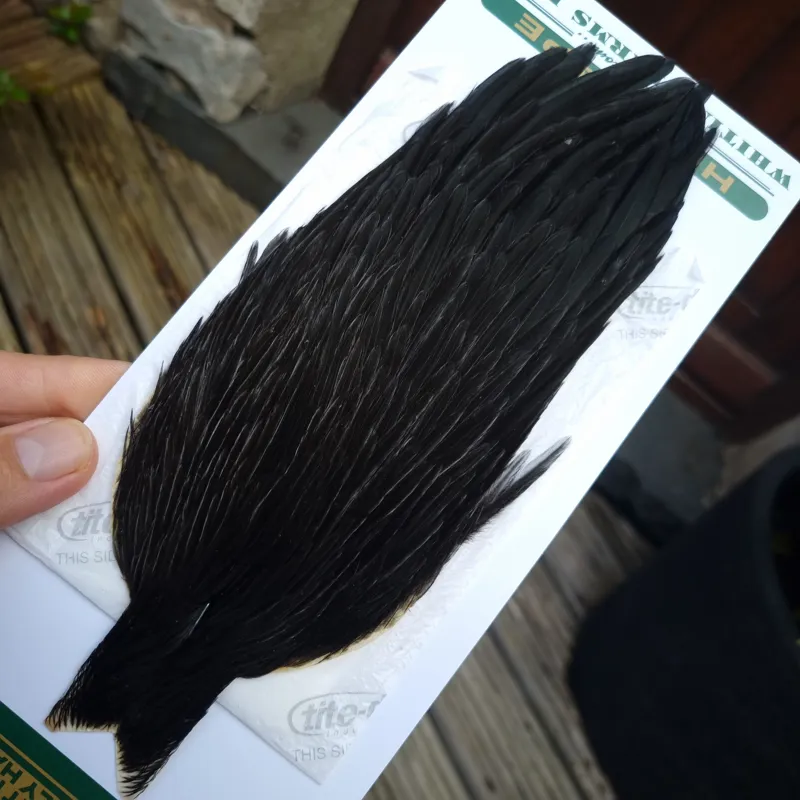 Whiting Hebert Miner Hen Cape in Natural Black B-1
