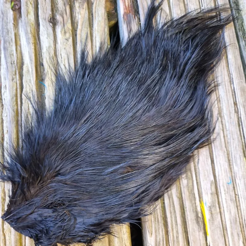 Whiting Spey Bird Fur in Black