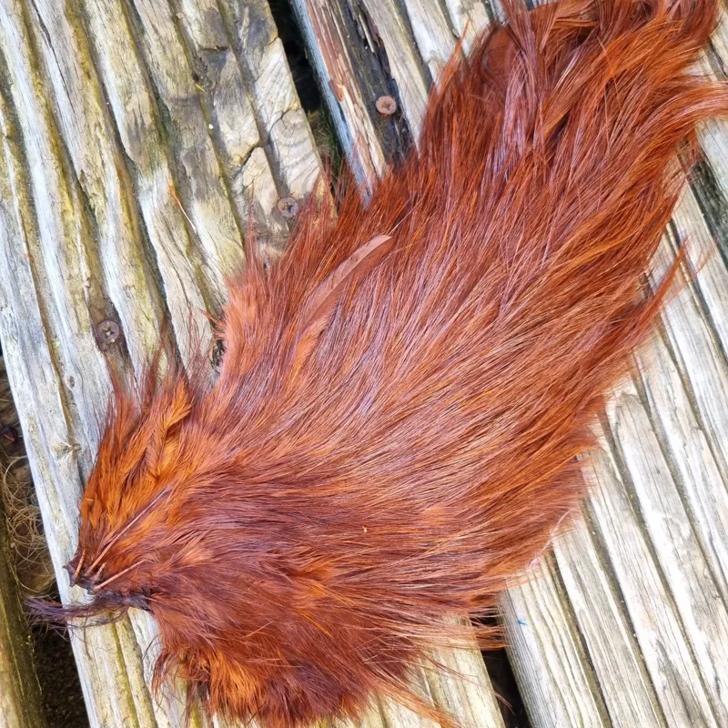 Whiting Spey Bird Fur in Coachman Brown