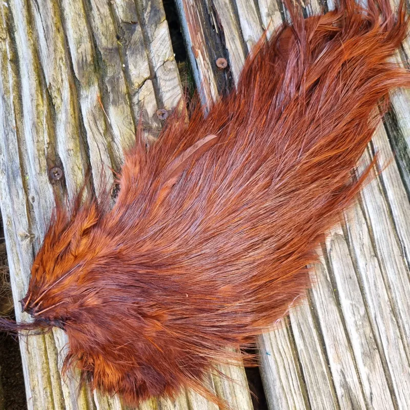 Whiting Spey Bird Fur in Coachman Brown-2