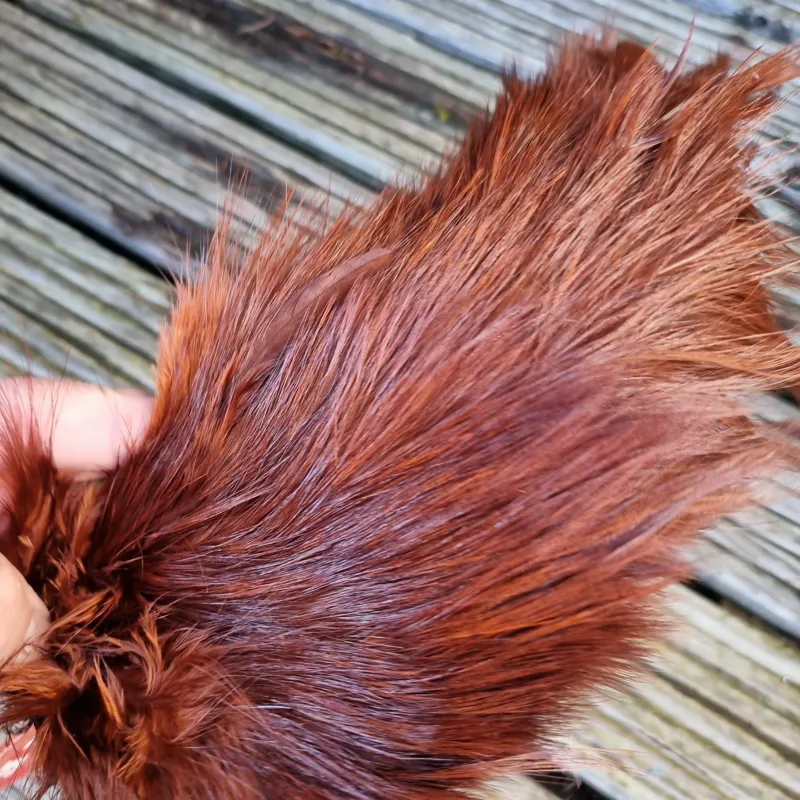 Whiting Spey Bird Fur in Coachman Brown-1