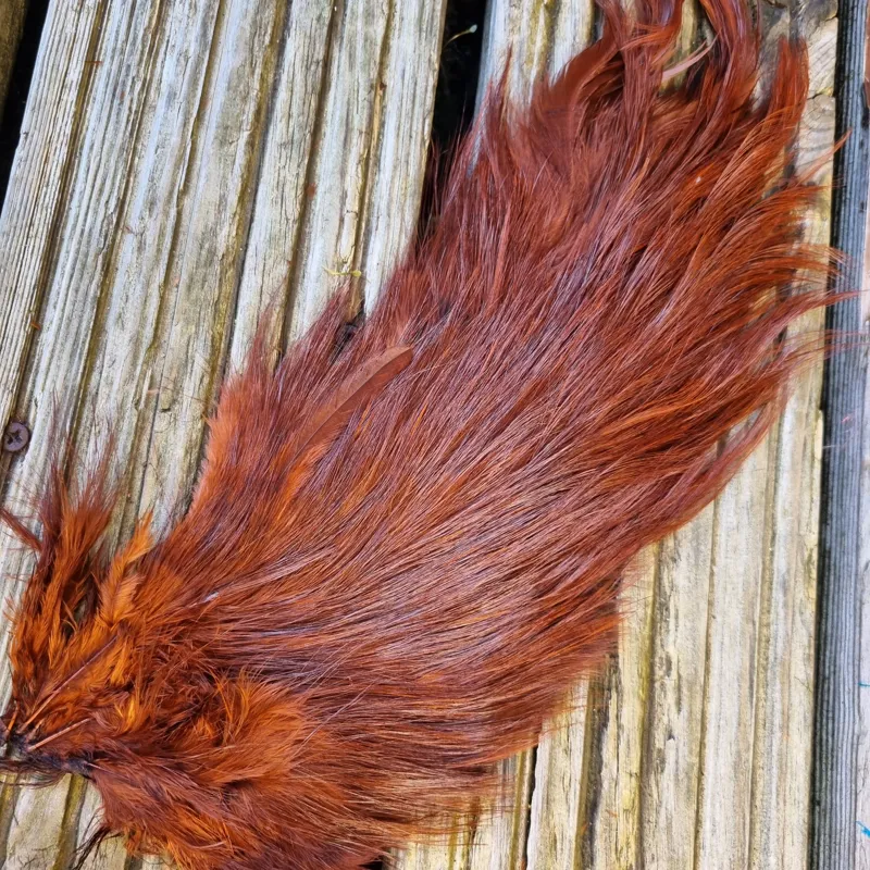 Whiting Spey Bird Fur in Coachman Brown-4