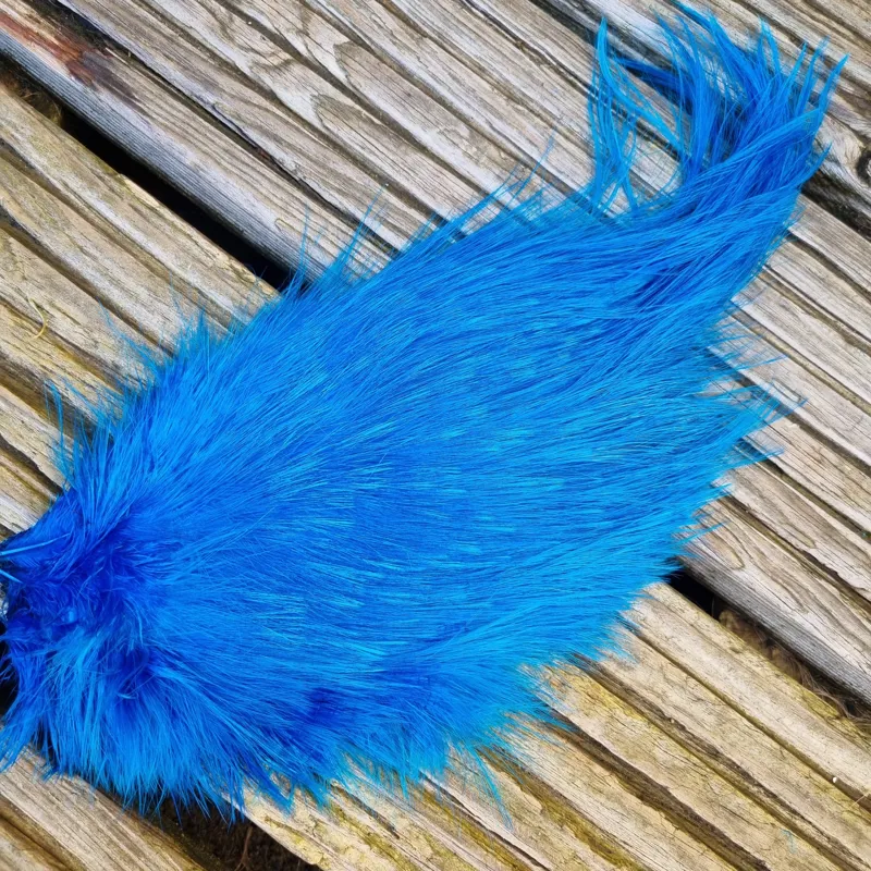 Whiting Spey Bird Fur in Kingfisher Blue-1