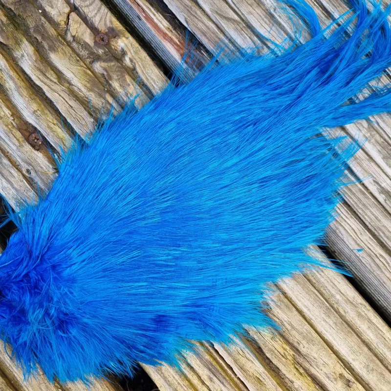 Whiting Spey Bird Fur in Kingfisher Blue-2
