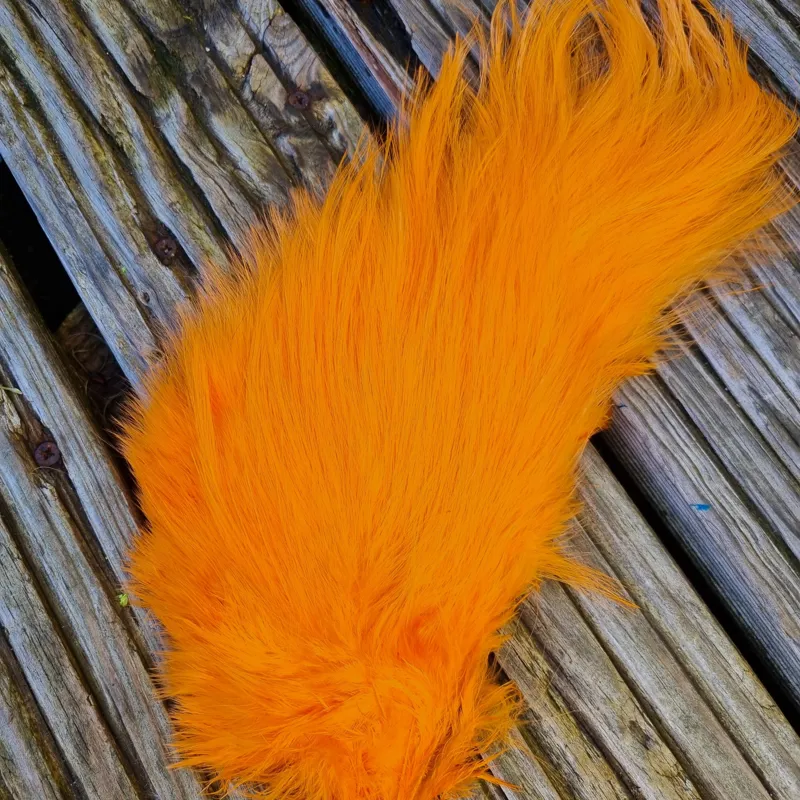 Whiting Spey Bird Fur in Shrimp Orange-3