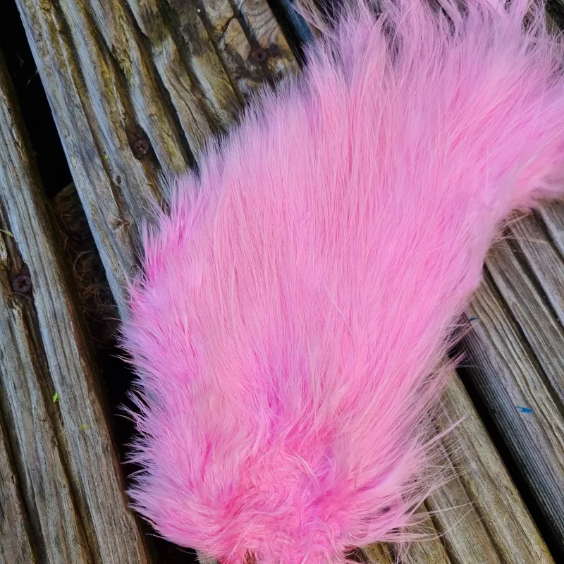 Whiting Spey Bird Fur in Shell Pink-2