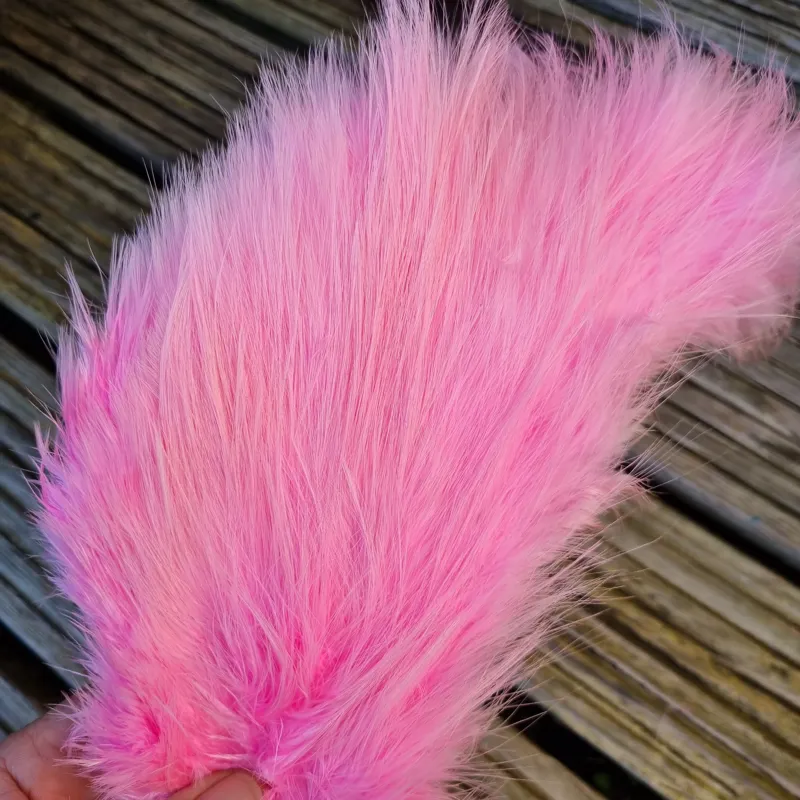 Whiting Spey Bird Fur in Shell Pink-1