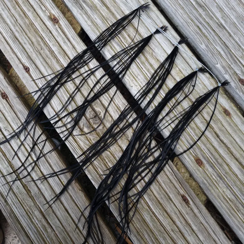 Lakeland Fly-Tying Extra Select Dry Fly Saddle Hackle Packs The Baker's Dozen in Black-5