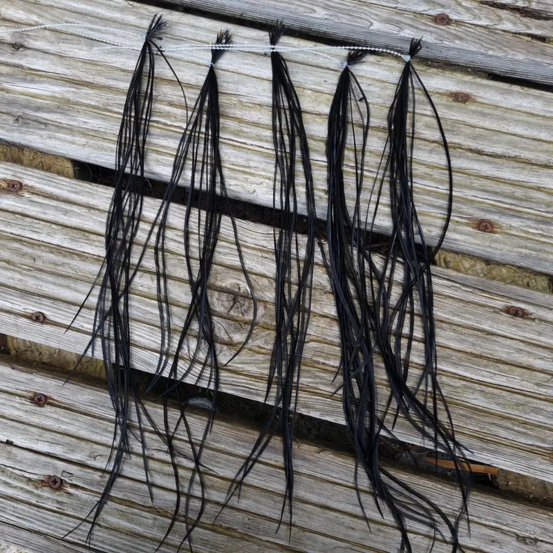 Lakeland Fly-Tying Extra Select Dry Fly Saddle Hackle Packs The Baker's Dozen in Black-3