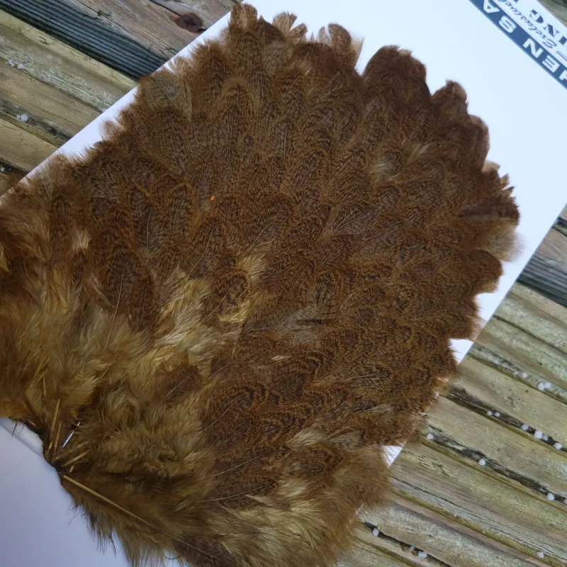 Whiting Brahma Hen Saddle in Golden Olive