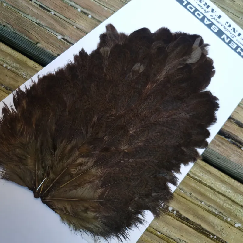 Whiting Brahma Hen Saddle in Dark Olive