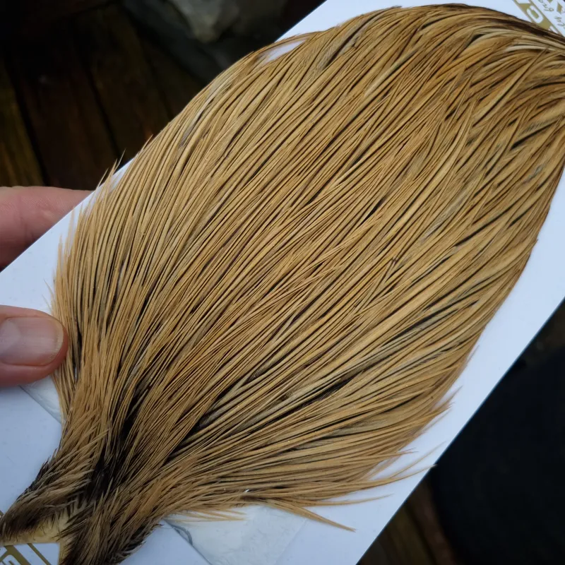 Whiting Heritage Hackles Rooster Cape in Mixed Colours C Golden Badger-2