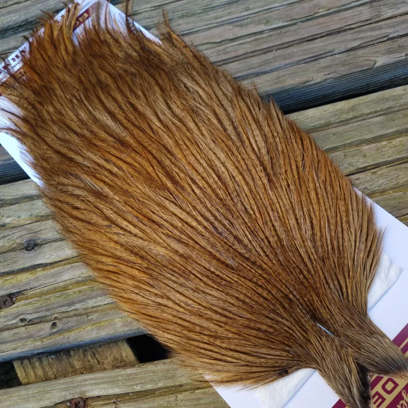 Whiting Coq de Leon Rooster Cape in Ginger Pardo A-3