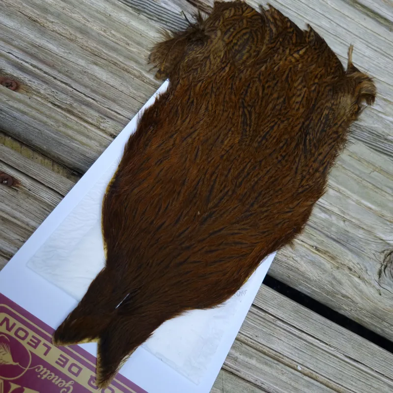 Whiting Coq de Leon Hen Cape in Speckled Golden Olive-1