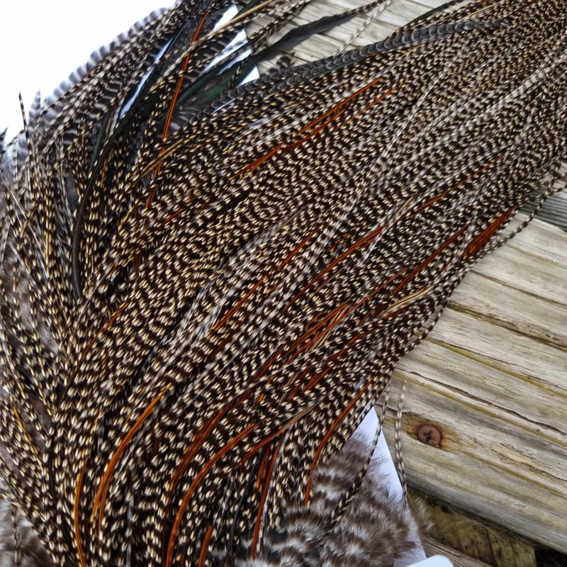 Whiting Pro-Grade Midge Rooster Saddle in CREE D CREE with a Light Splashing of Furnace Tying approx  14/16/18/20 and  a few smaller-7