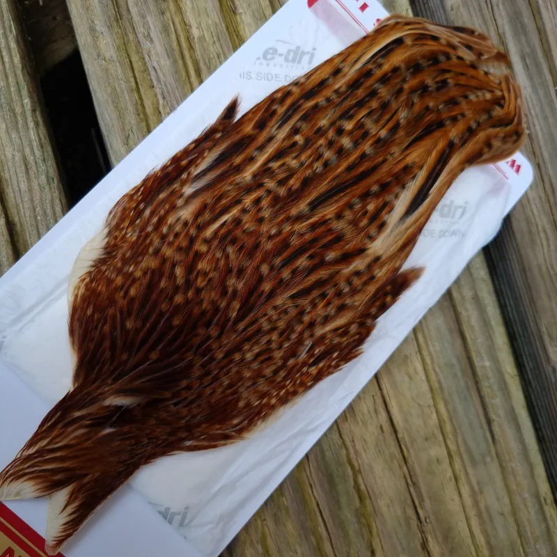 Whiting Hen Cape in Barred Dark Ginger B-1