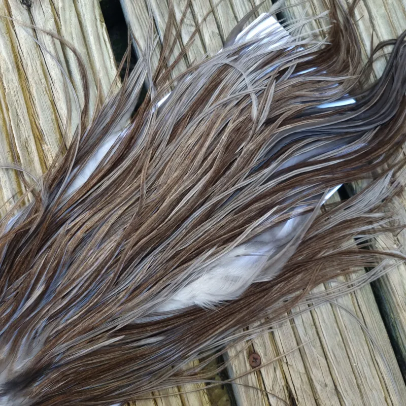Whiting Hebert Miner Pro-Grade Dry Fly Rooster Saddle in Dark Gray Dun A Slate Gray Tying Approx 8/10-6