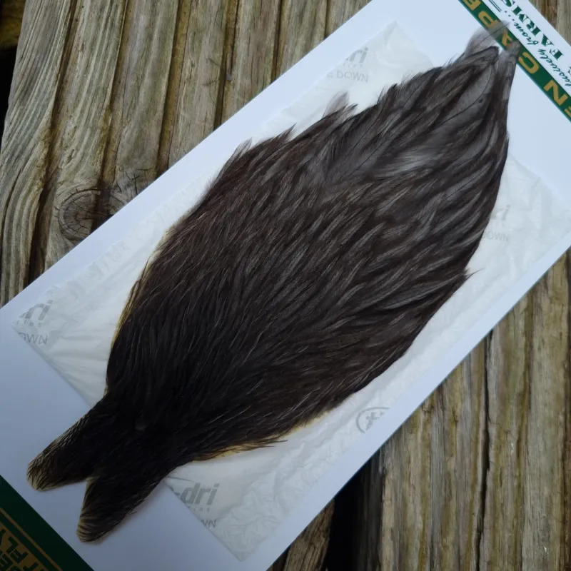 Whiting Hebert Miner Hen Cape in Dark Gray Dun A-3