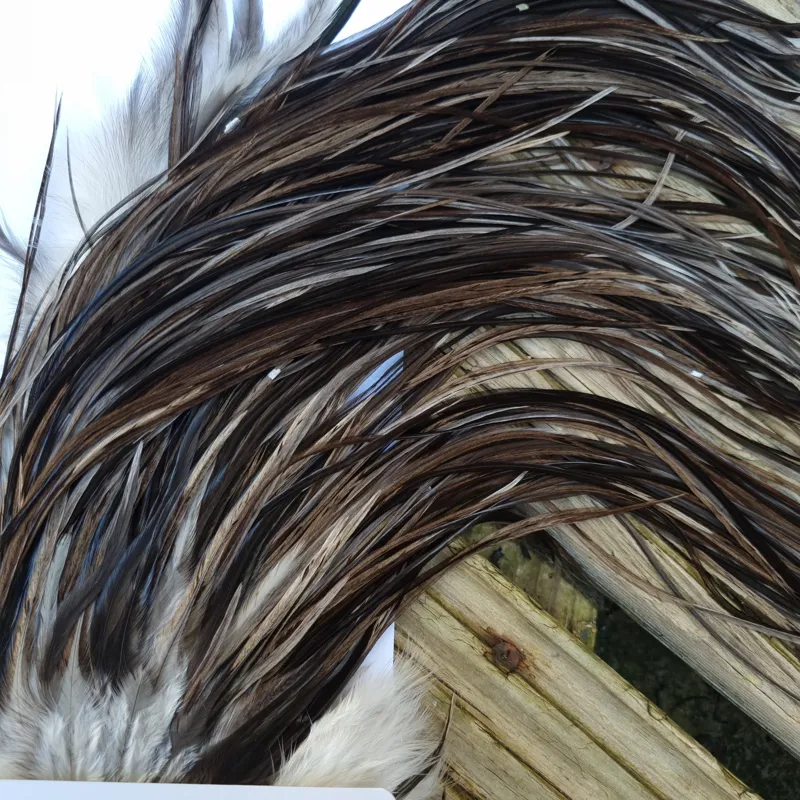 Whiting Hebert Miner Pro-Grade Dry Fly Rooster Saddle in Dark Gray Dun B Slate Gray to VERY Dark Gray Tying Approx 10 12 odd 14-6