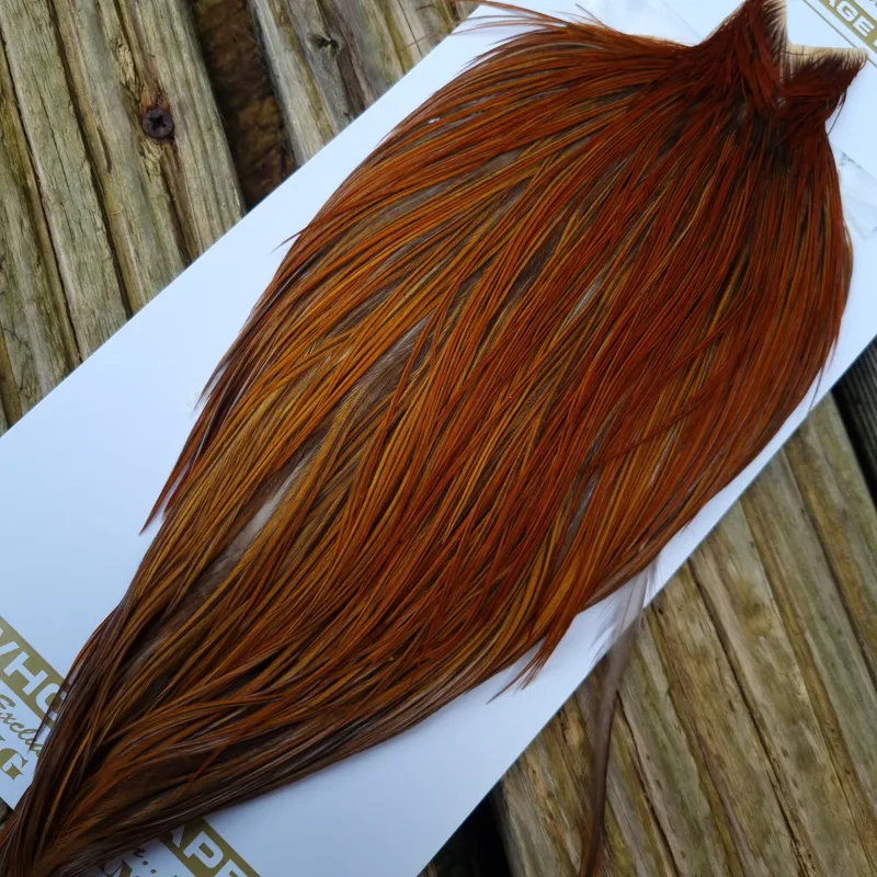Whiting Heritage Hackles Rooster Cape in Mixed Colours Rusty Dun/Rusty F -2