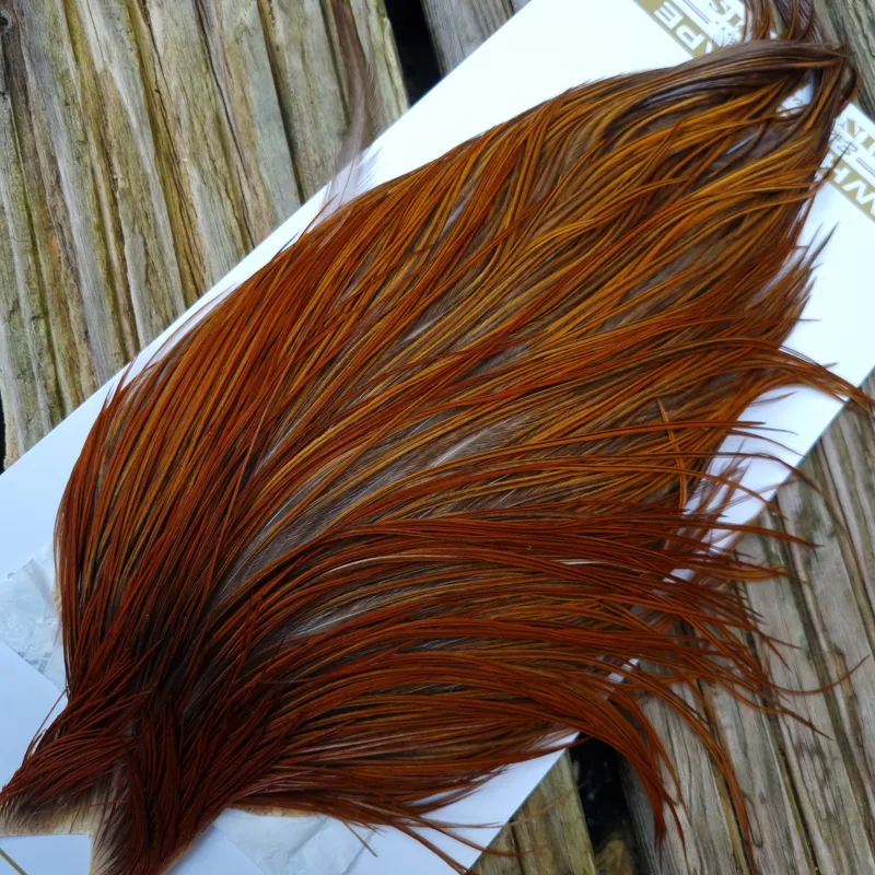 Whiting Heritage Hackles Rooster Cape in Mixed Colours Rusty Dun/Rusty F -3