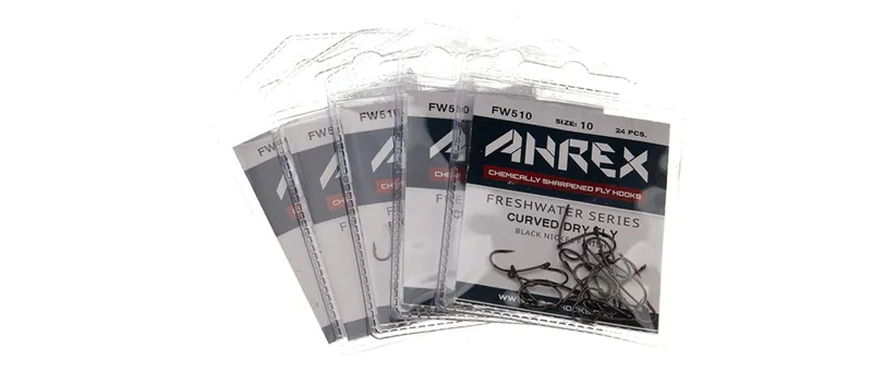 Ahrex FW510 Curved Dry Fly Barbed Hook-2
